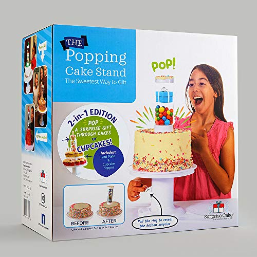 SURPRISE CAKE - 2 in 1 Popping Cake and Cupcake Stand - Pull-Ring Surprise - Thumbnail 2