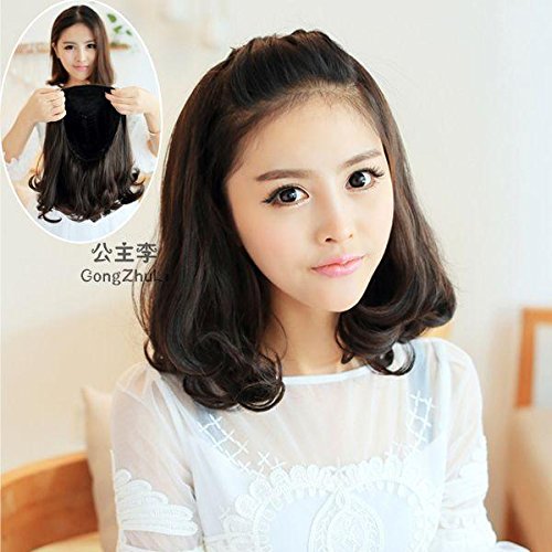 Semiwig head wig pear head girls wig half wig short hair