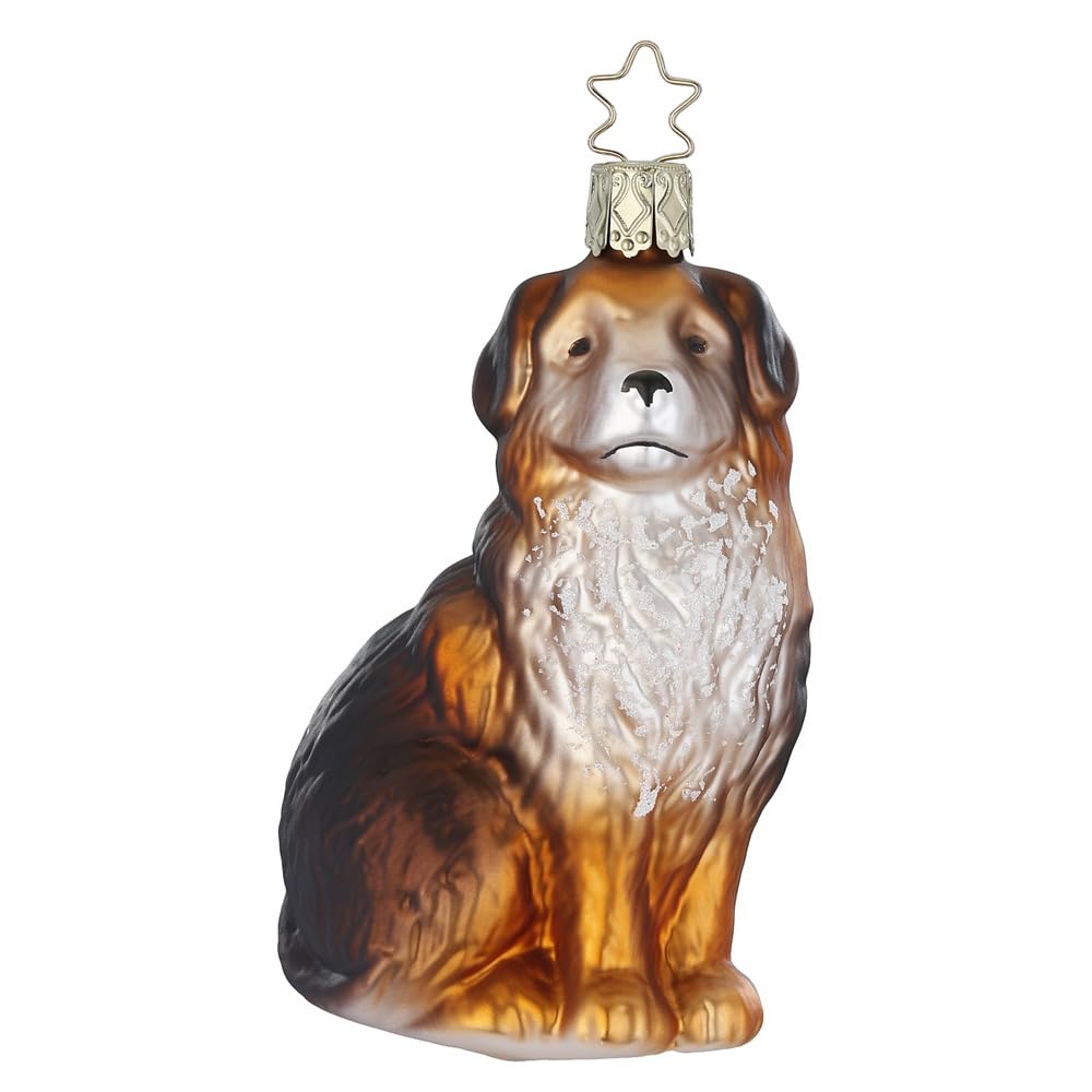 Décoration De Noël Bouvier Bernois Dans Maison Rouge - Ornement Personnalisé Pour Sapin, Amoureux Des Chiens
