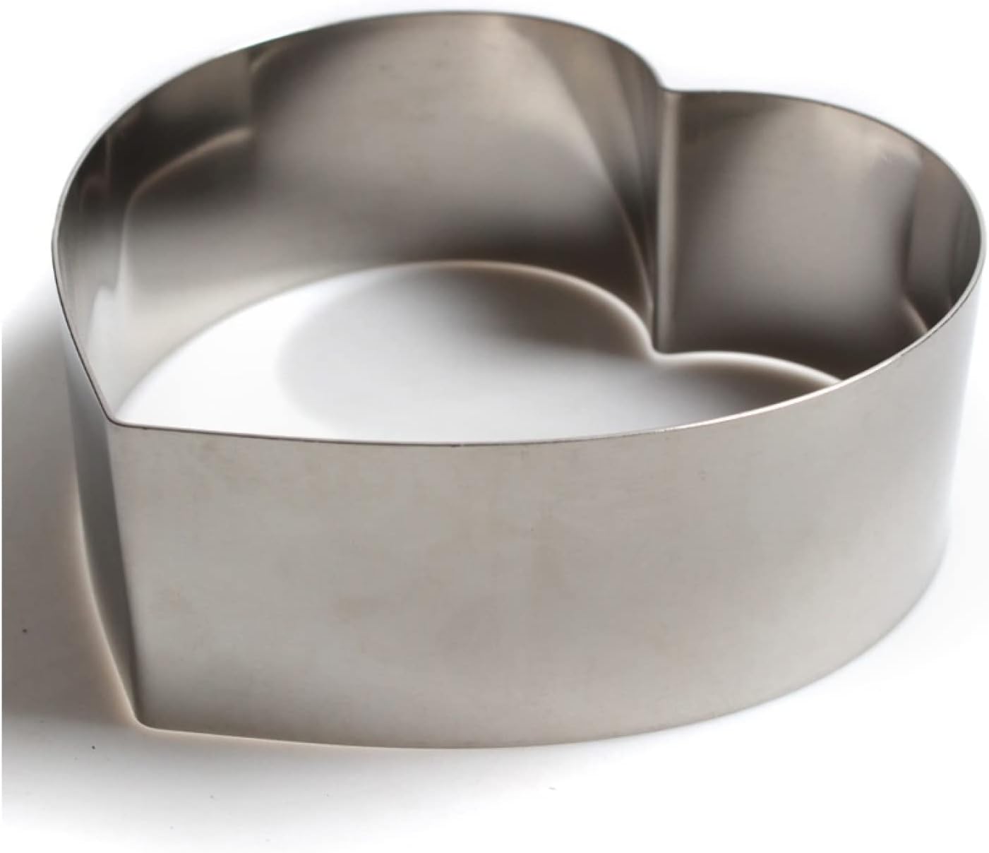 Cake Ring Stainless Steel Heart Shape Cookie Fondant Cake Mold Mousse Cake Ring Baking Decor Tools 2Pcs 6Inch