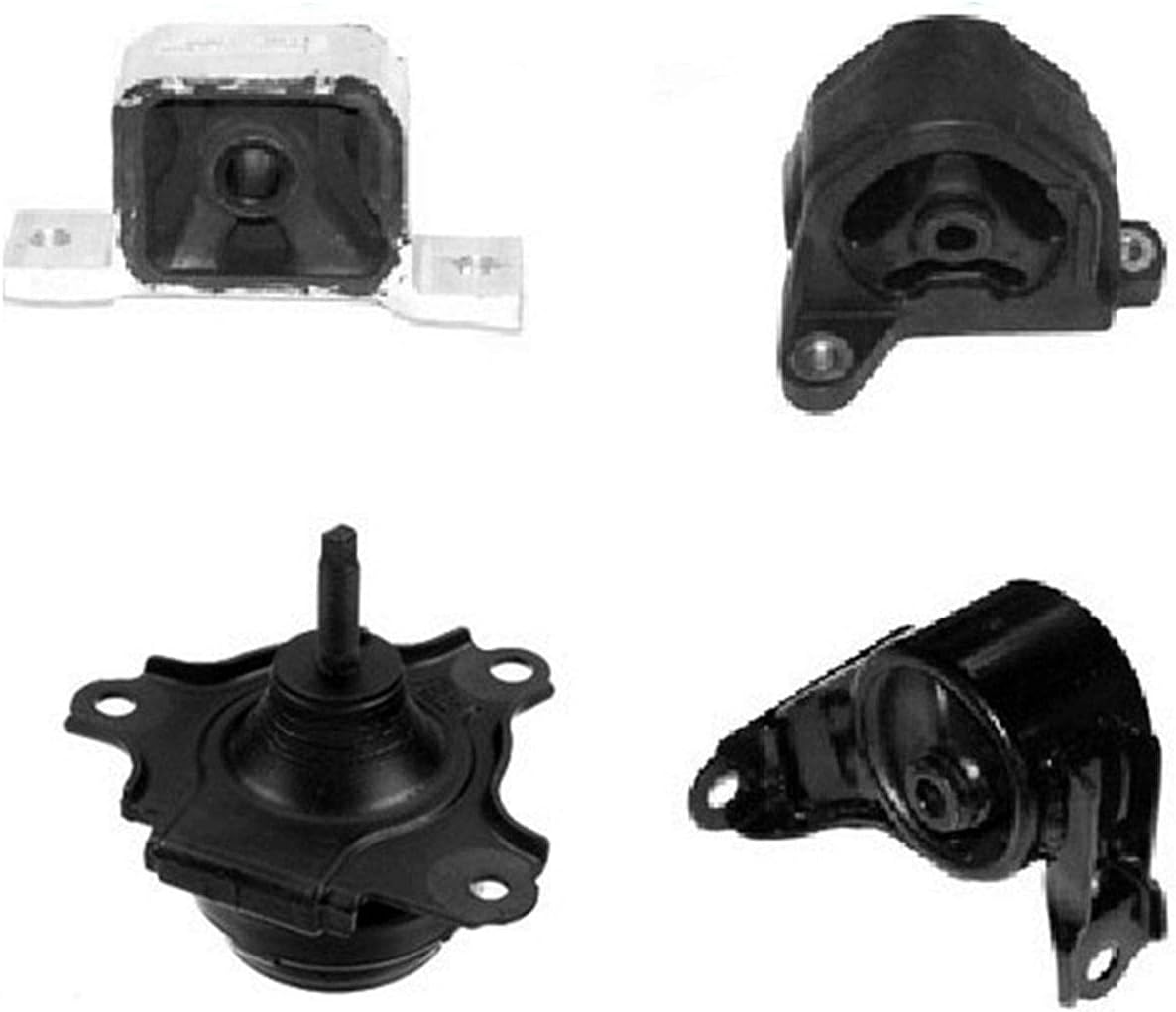 Engine Transmission Mounts 4 PC Kit Replacement Part for Acura RSX 02-06 & Honda Civic 2.0L 02-06