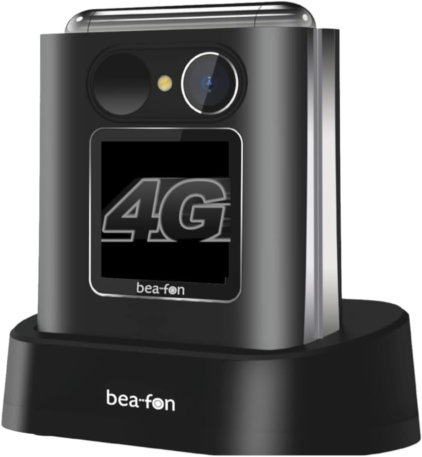 Beafon Fold10 LTE phone showing a light signal on its external display.