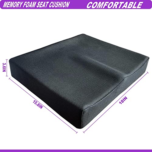 Seat Cushions For Office Chairs, Memory Foam Seat Cushion For Coccyx, Tailbone, Sciatic Pain Relief, Non-Slip Chair Pads For Car, Wheelchair, Gaming Chair #TOP2