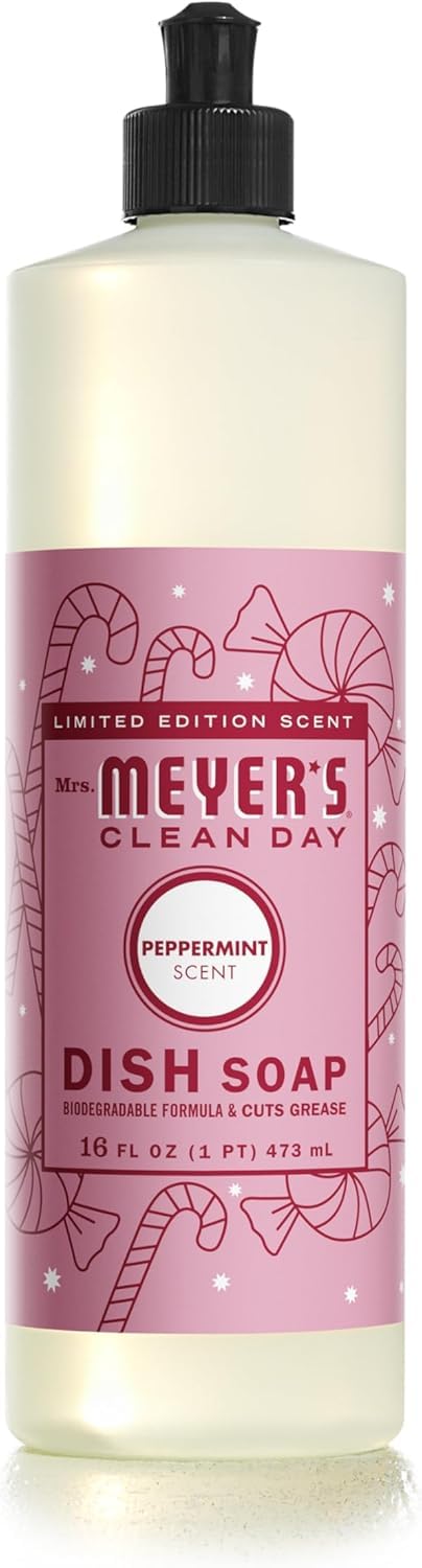 MRS MEYERS CLEAN DAY Liquid Dish Soap Limited Edition Peppermint 16 fl oz