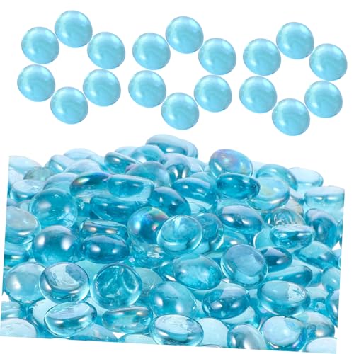 ULTECHNOVO Gravier Verre pour Aquarium Décorations Pierre pour Pot De Fleurs Gravier De Verre Poli pour Aménagement Paysager Et Projets Créatifs