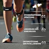 CAMBIVO 2 x Patella Kniebandage, Patellasehnenbandage, Verstellbare Bandage Knie für Damen und Männer beim Sport, Wandern, Fitness, Baseball, Volleyball