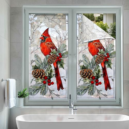Vinilo decorativo para ventana con diseño navideño miniatura 5