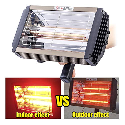 Datouboss 1000W Shortwave Infrared Paint Curing Lamp Infrared Paint Drying Lamp Infrared Heater Infrared Paint Lamp Car Body Rerpair Tool 110V #TOP7