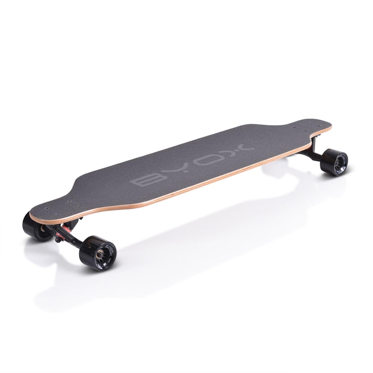Skateboard Enfants Longboard 41' Roues PU ABEC-11 Sangle jusqu'à 100 kg, Coloris:Noires