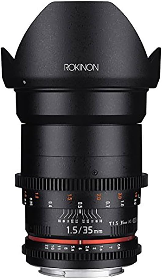 Rokinon Cine DS DS35M-C 35mm T1.5 AS IF UMC Full Frame Cine Wide Angle Lens for Canon EF