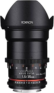 Rokinon Cine DS 35mm T1.5 Full Frame Wide Angle Cine Lens for Canon EF - AS IF UMC, Unified Gears