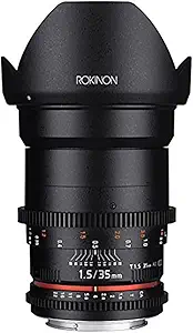 ROKINON CINE DS DS35M-C 35mm T1.5 AS IF UMC Full Frame Cine Wide Angle Lens for Canon EF