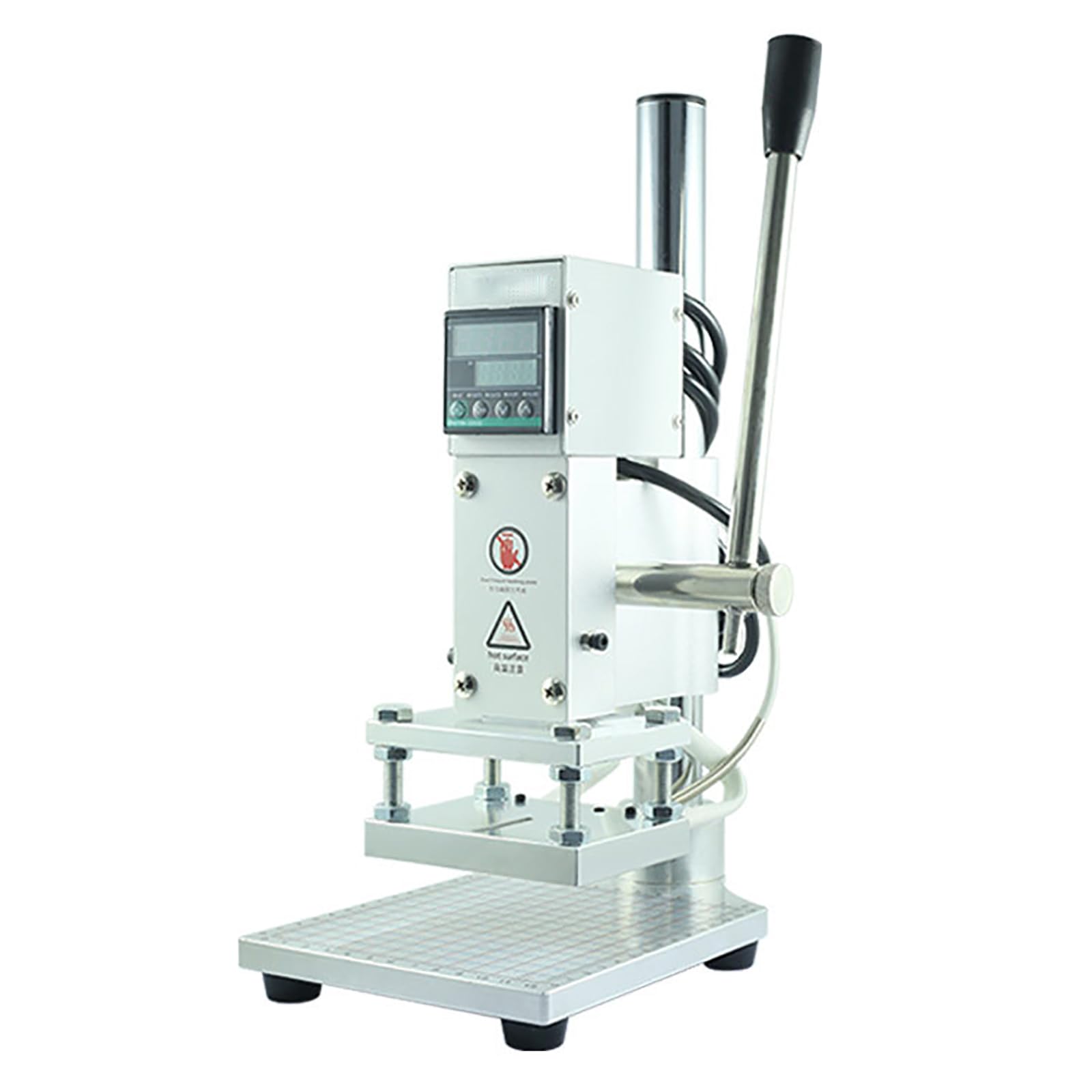 Máquina de estampado en caliente, prensa digital multifunción con temperatura ajustable de 0 a 300 °C y precisión de 1 mm, duradera para cuero, PVC, tarjetas de visita