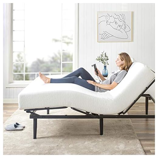 ZINUS Smart Adjust(TM) Metal Adjustable Bed Frame / Mattress Foundation with Remote / Head and Foot Incline / Ergonomic Positioning for Better Health and Relaxation / Easy Tool-free Assembly, Queen