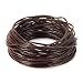 BEADNOVA 1.5mm Genuine Round Leather Cord Leather Strips For Jewelry Making Bracelet Necklace Beading, 10 Meters/11 Yards, Dark Brown