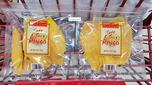 Trader Joe’s Dried Fruit Soft & Juicy Mango 6Oz 170G (Two Bags) #TOP17