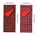 BBTO 2 Pieces Christmas Sleeping Bags for Doll Red Plaid Sleeping Bag Accessory for Doll Decorations, 2 Styles (Doll is Not Included)