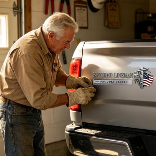 Emblema para coche metálico con bandera calcomanía genial para rejilla de SUV y pickup 3