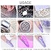 Lace Nail Stamping Plate Set - French Tip Stamp Silicone Nail Stamper Kit Bow Lace Design with Nail Stamp Plates Laser Storage Bag Nail Art Stencil Nail Supplies for Home DIY &Professional Salon