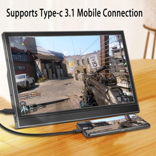 Image of 11.6-inch Portable Monitor,1366x768p 60hz Full HD Small HDMI Monitor with Built-in Dual Speakers, Dual USB-C Port Suitable for Laptops /Computers /Pc /Mac /Ps5 /4 xxbo /Switch