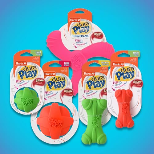 Hartz DuraPlay Ball Squeaky Latex Dog Toy, Neon Green, Neon Pink & Neon Orange, Large 3 Count Pack by Hartz - Used condition - Image 8
