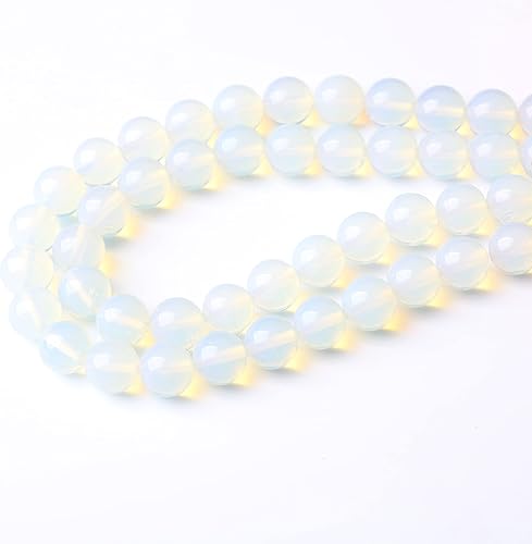 Miniatura 2 de Cuentas sueltas redondas de ópalo de 0.472 in con gemas naturales, cuentas de piedra energética de cristal para hacer joyas, pulseras y collares
