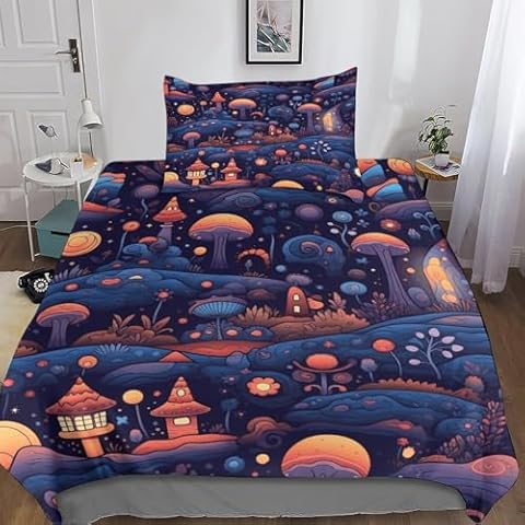 LOUSON Housse de Couette 3D Boho Cover