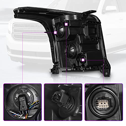 Archaic Headlight Assembly For 2015-2020 Gmc Yukon/Yukon Xl Oe Style Drl Halogen Headlamp, Driver Side 84155709 23387147 23342009 23288540 23445461 84564095 84155707… #TOP5