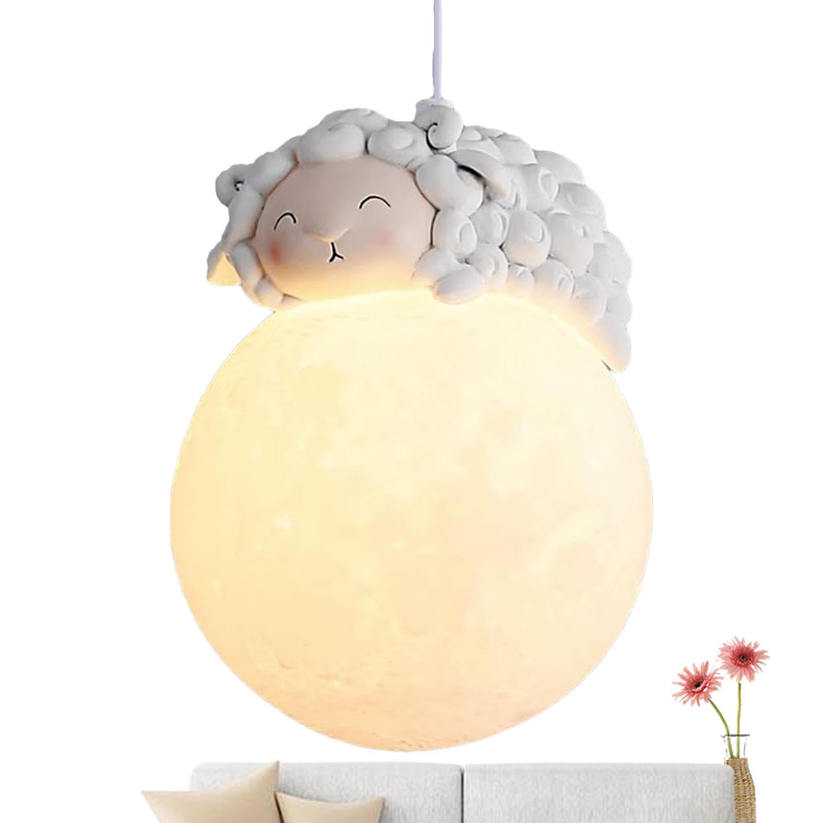Rqrdww Pendant Light 3D Milk White Ball Lamps Round Lighting Fixture