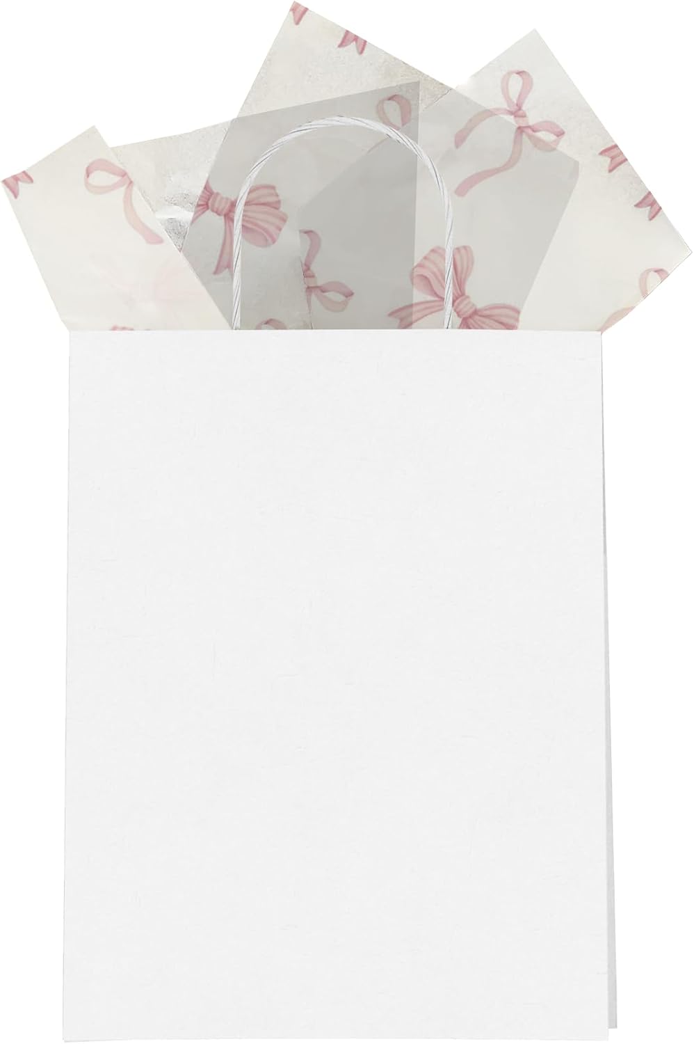Pro Supply Global Pink Bows Printed Tissue Paper for Valentine's Day Gift Bags or Boxes and Wrapping - Bulk Decorative Art Tissue Paper for Packaging and Gifting | 24 Sheets 20" x 30" image 3