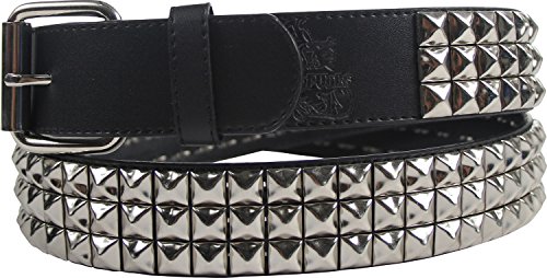 Punk Rock Classic Pyramid Studded Leather Belt by BodyPunks
