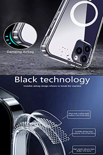 Ambar Magnetic Clear Case Designed For Iphone Xs Max – Compatible With Magsafe Charger, Support Magnetic Car Mount Wireless Charging #TOP4