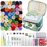IMZAY Needle Felting Kit - 50 Colors with Storage Bag