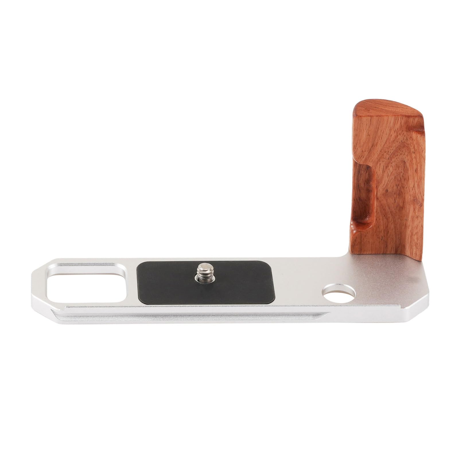 Impugnatura in legno per fotocamera, staffa a L a sgancio rapido con design antiscivolo per fotografia DSLR e impugnatura per fotocamera di stabilità