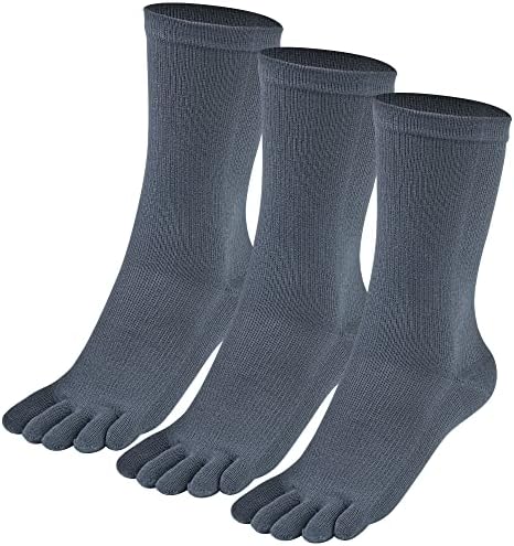 OrrinSports Toe Socks Coolmax Running Socks for Men Women 3 Pairs Athletic Breathable Five Finger Socks