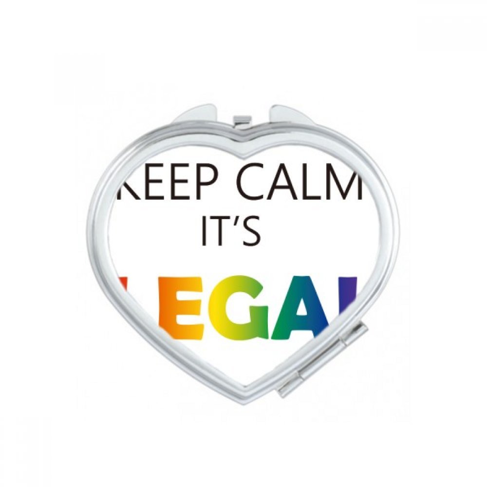 Miroir de Poche Ovale LGBT pour Retouches Maquillage Faciles Partout