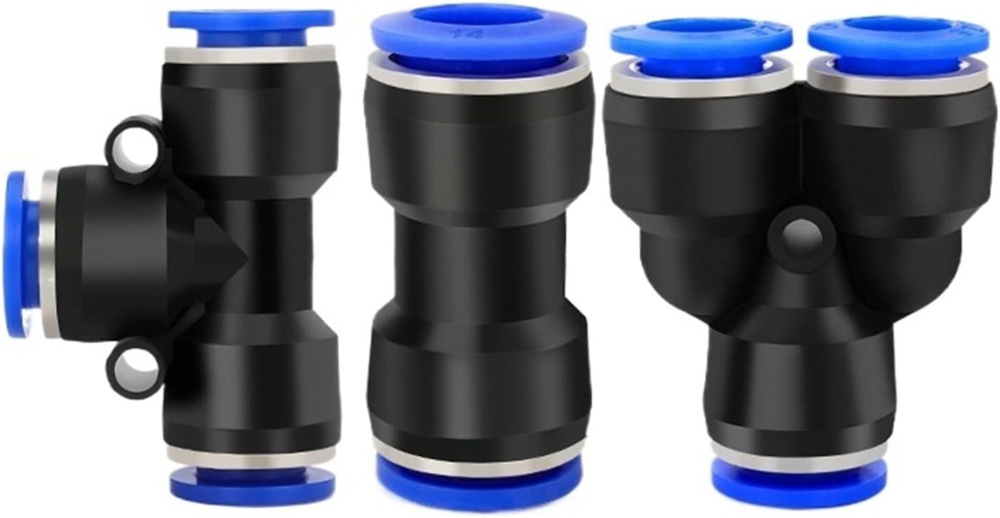 PE Pneumatic Fitting Straight Through Pipe Variable Diameter Quick Connector PY PU Air Pump Accessories(PY-6,100Pcs)