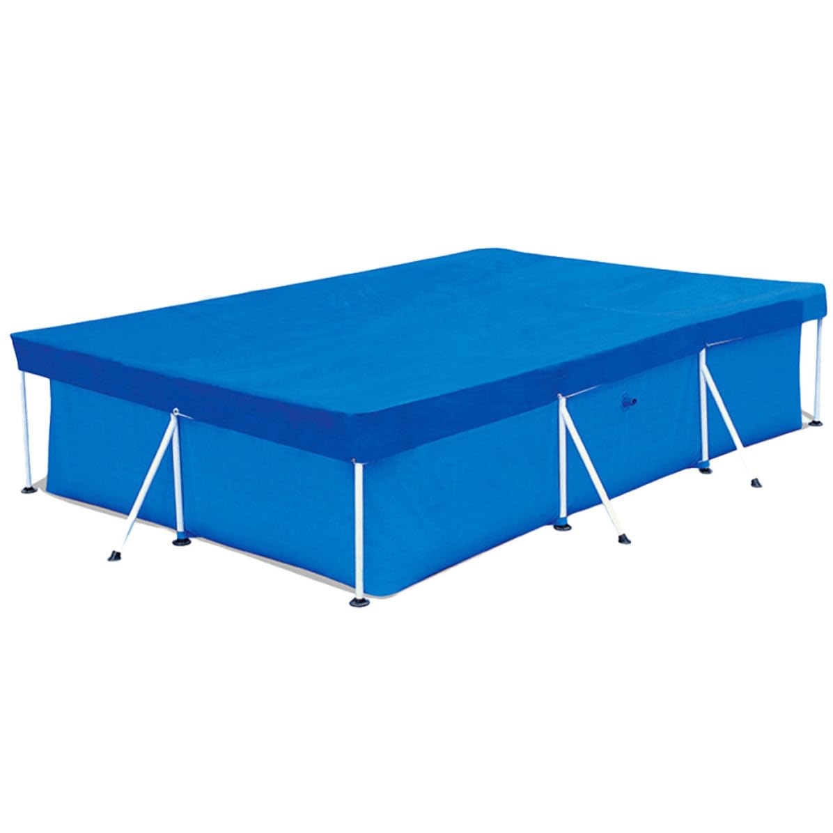 Cubierta para Piscina de PE Azul para Piscinas Inflables Estructura Almacenamiento Plegable para Protección contra Lluvia y Polvo