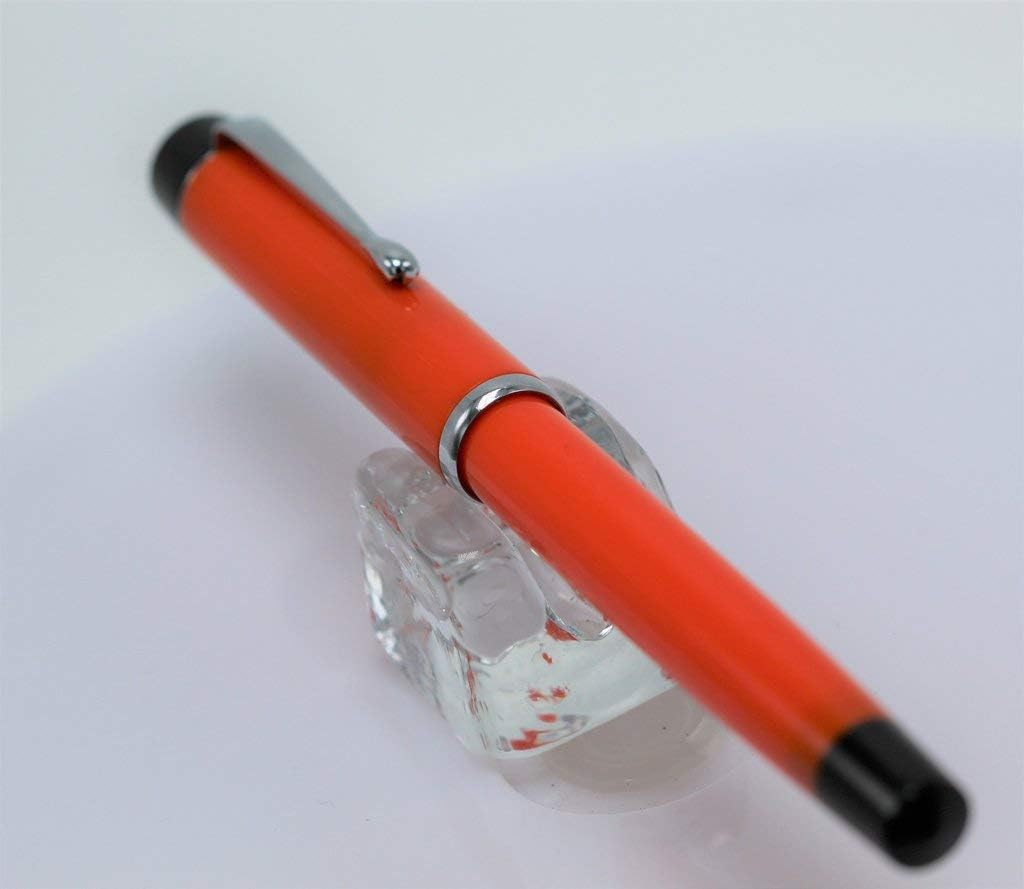 Osprey Pens Scholar Orange Fountain Pen -Fine Chrome Nib