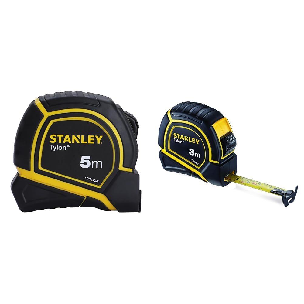 STANLEY STHT43067-12 5 Meter Tylon Measurement Tape in Rugged Rubber Case for Precise & Accurate Mea
