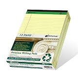 KAISA Premium Legal Pads Writing Pads Notepads With Rigid Chipboard Back Support, 8.5x11 inch Wide R