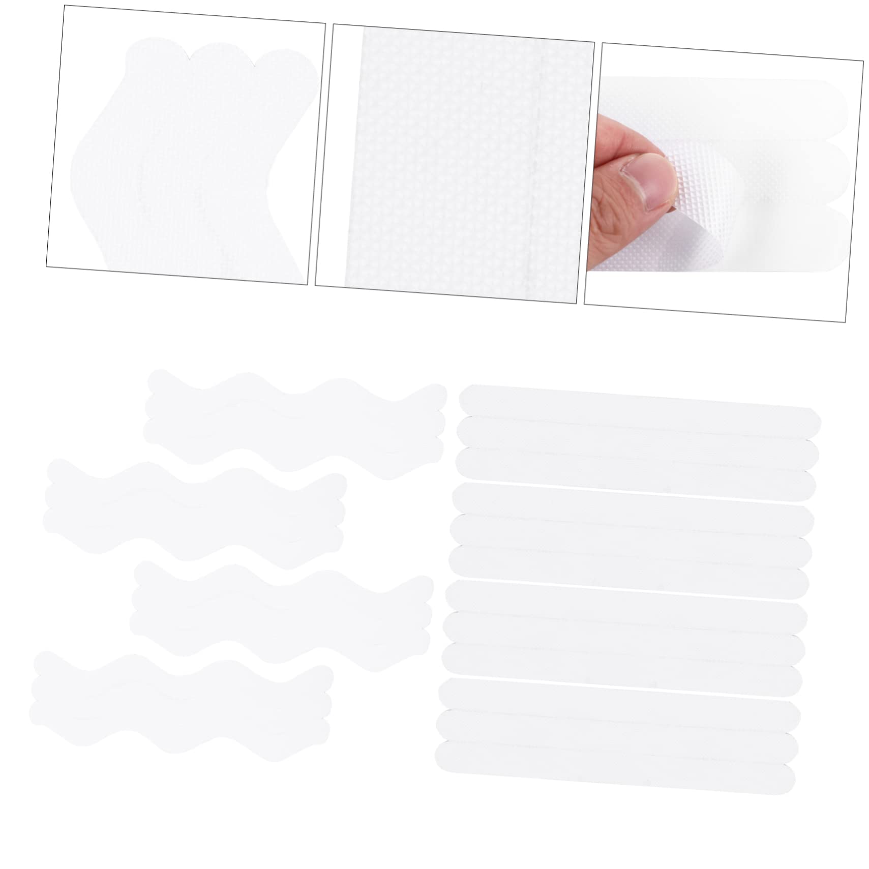 DOITOOL 144pezzi Strisce Antiscivolo per Scale e Bagno Adesivi Decorativi Impermeabili e Nonslip Opachi Sicurezza per Famiglie e Anziani