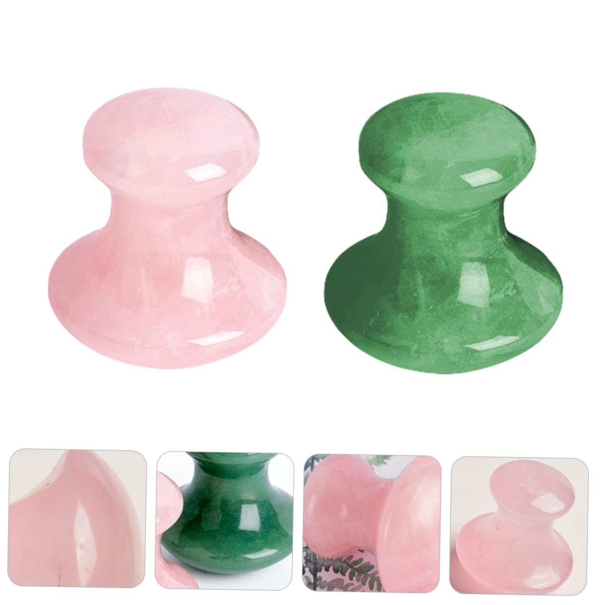 VALICLUD 2 Ensembles Outils De Massage De Cristal Pour Visage Corps Outils De Guasha Pour Détente Durable 2 Pièces * 2