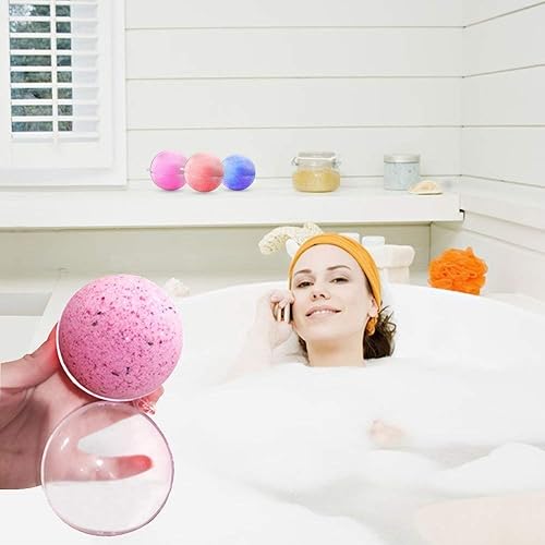 Miniatura 5 de Uten 20 adornos rellenables de plástico transparente, bola de árbol de decoración de Navidad, bola de manualidades, para Nochebuena, Año Nuevo,