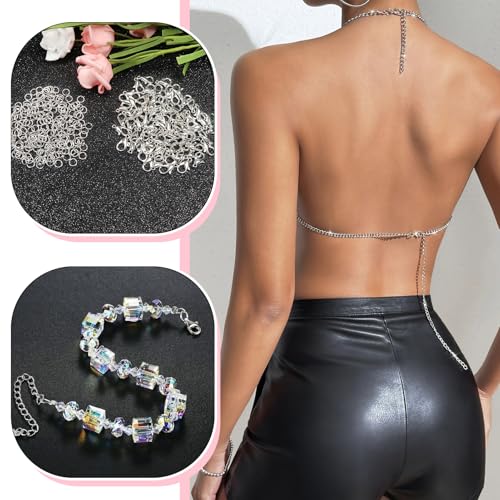 TOAOB Fermoir Bracelet 200 pcs Attache Fermoir pour Bracelet Fermoir de Collier en Argent Fermoirs pour Bijoux pour Accessoires de Bricolage Fabrication de Bijoux – vue 6