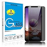 [2 Pack] DONWELL LG Stylo 4 Privacy Anti Spy Anti-Glare Ballistic Tempered Glass Screen Protector for LG Stylus 4 / LG Stylo 4 Plus/LG Q Stylus/LG Q Stylo/LG Q Stylo Plus/LG Q Stylus Plus (2 Pack)