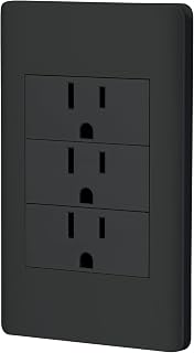 Volteck PA-COTR-LN, Placa armada negra 3 contactos 2 polos + tierra línea Lisboa