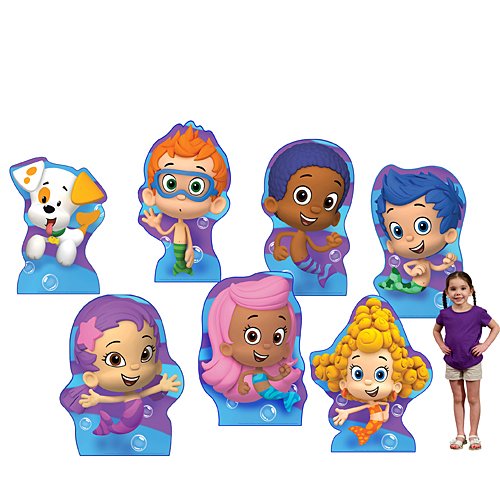 Accessoires Photobooth Anniversaire – Thème Bubble Guppies – Lot Occasion
