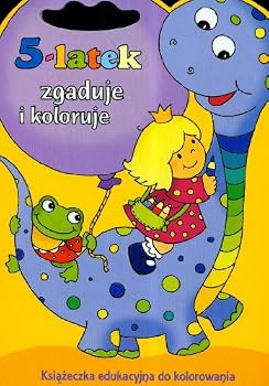 Paperback 5 latek zgaduje i koloruje [Polish] Book