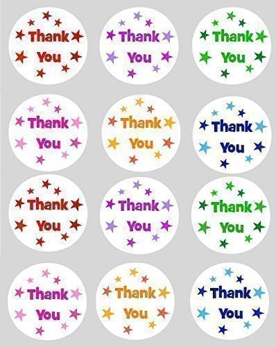 12x Thank You Stars Cupcake Toppers Ricepaper 40mm Precut Amazon Co Uk Grocery